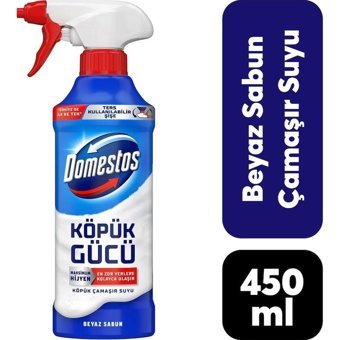 Domestos Köpük Gücü Beyaz Sabun Banyo - Tuvalet İçin Köpük Çamaşır Suyu 450 ml