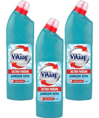 Viking Ultra Yoğun Kokulu Banyo - Mutfak İçin Jel Çamaşır Suyu 3x764 ml