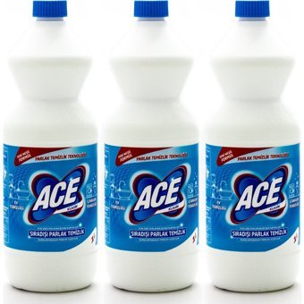 Ace Sıra Dışı Parlak Temizlik Banyo - Mutfak İçin Sıvı Çamaşır Suyu 3x1 lt