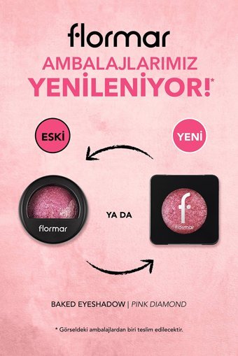 Flormar 004 Pink Dust Toz Işıltılı Tekli Far Pembe