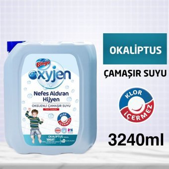 Bingo Nefes Aldıran Hijyen Okaliptus Banyo - Mutfak İçin Sıvı Çamaşır Suyu 3.24 lt