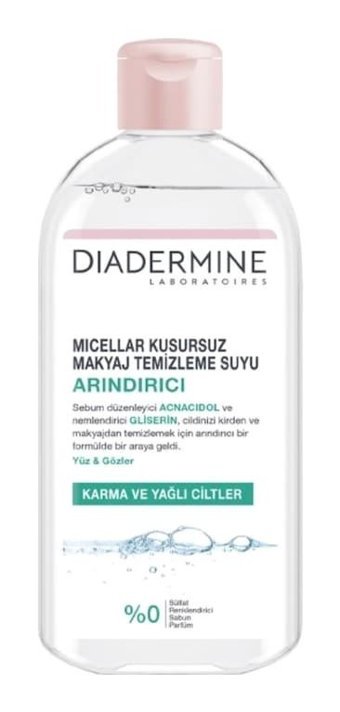 Diadermine Arındırıcı Micellar Alkolsüz Tüm Ciltler Su Bazlı Makyaj Temizleme Suyu 400 ml
