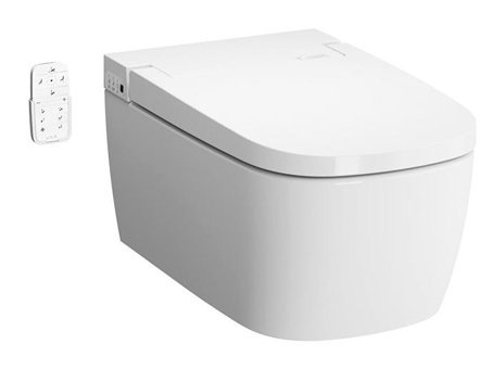 Vitra V-Care Comfort 5674B003-6194 60 cm Seramik Akıllı Kanalsız Arkadan Çıkışlı Gömme Duvara Sıfır Asma Klozet Beyaz