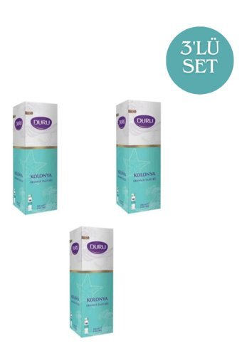 Duru 3'lü Set Okyanus Tazeliği Cam Şişe Kolonya 3x200 ml