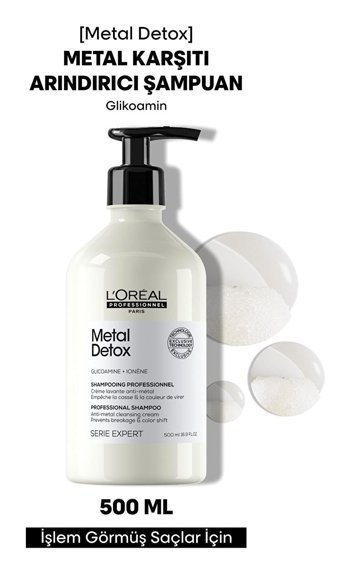 L'oréal Paris Metal Karşıtı Arındırıcı Arındırıcı Boyalı Saçlar İçin Standart Şampuan 500 ml
