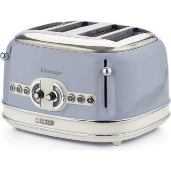 Ariete 4 Dilim Kırıntı Tepsili 1630 W Mavi Vintage Ekmek Kızartma Makinesi