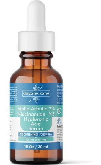 Doğal Eczane Alpha Arbutın 2% Hyaluronıc Acıd Nıacınamıde 5% Yüz Dolgunlaştıran Canlandırıcı Jel Yüz Serumu 30 ml