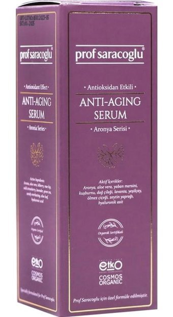 Prof Saracoglu Aronya Kırışıklık Karşıtı Jel Yüz Serumu 20 ml