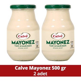 Calve Cam Kavanoz Mayonez 2x500 gr