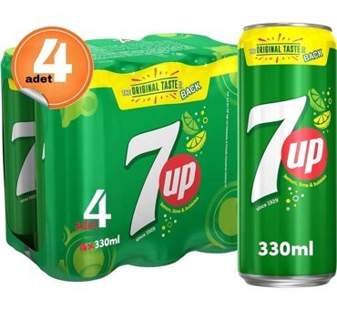 7Up Limonlu Gazoz 4x250 ml