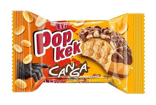 Eti Popkek Canga Çikolatalı Yer Fıstıklı Kek 24x51 gr