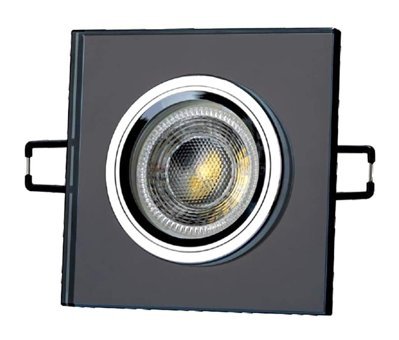 Cata CT-6647 G10 Cam Kare Gömme Led Spot Ampul Siyah