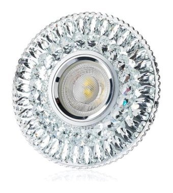 Cata CT-6583 G10 Kristal Yuvarlak Gömme Led Spot Gümüş