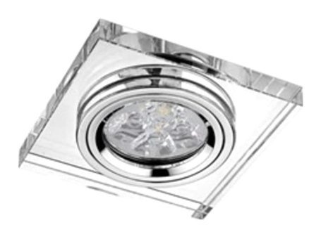 Jupiter G10 Cam Kare Gömme Led Spot Gümüş