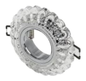 Cata CT-6594 Kristal Yuvarlak Gömme Led Spot Gümüş