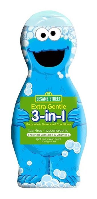 Sesame Street Göz Yakmayan Hipoalerjenik Hassas Ciltler için Bebek Şampuanı 414 ml