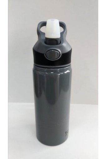 Mikro MT-2515 Pipetli Gri Alüminyum Günlük Yetişkin Matara 600 ml