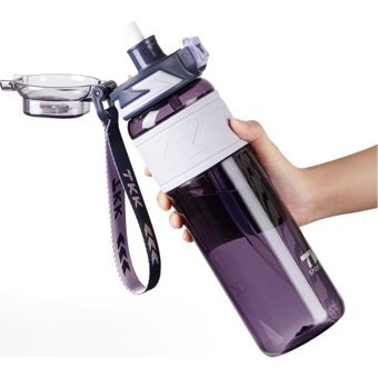 Vagonlife Pipetli Mor Tritan Spor Yetişkin Matara 1 lt