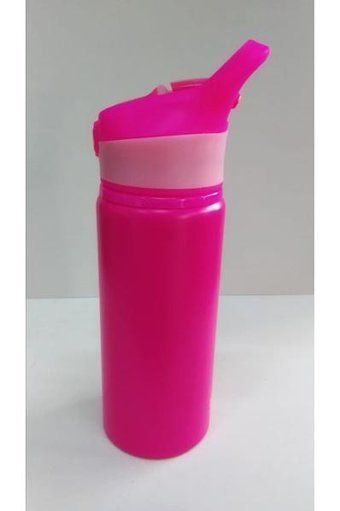 Mikro MT-2515 Pipetli Pembe Alüminyum Günlük Yetişkin Matara 600 ml