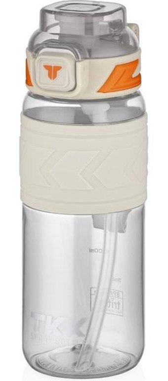 Vagonlife Pipetli Beyaz Tritan Spor Yetişkin Matara 800 ml