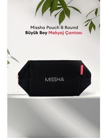 Missha Pouch B Round Siyah Seyahat Makyaj Çantası