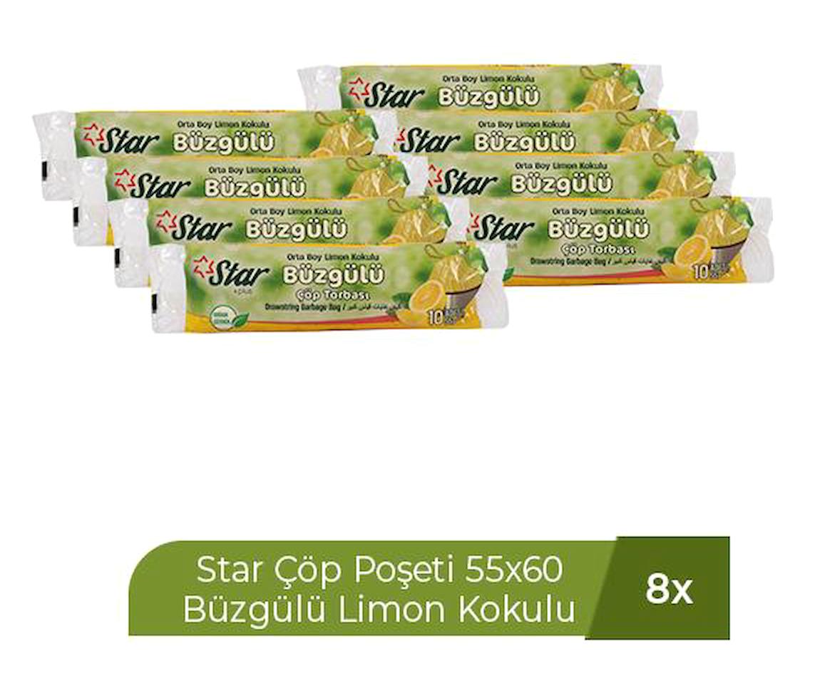 Star Orta Boy 55x60 cm Çöp Poşeti 800 adet Mavi