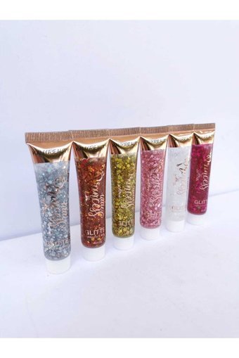 Roesia Rose Cosmetics Princess Jel Glitter Tekli Far Çok Renkli