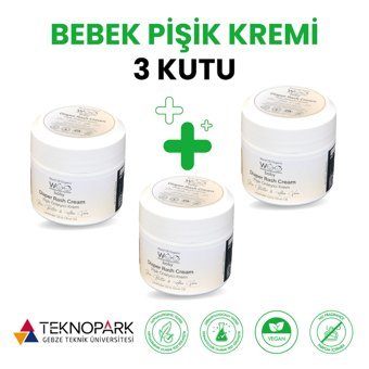 Woo Baby Parfümsüz Hipoalerjenik Pişik Kremi 3x50 ml