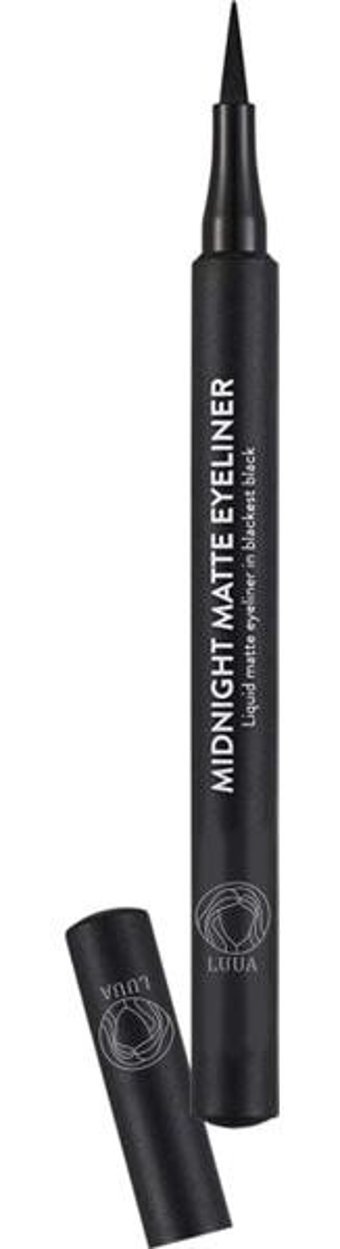 Luua Midnight Mat Siyah İnce Uçlu Keçe Kalem Eyeliner