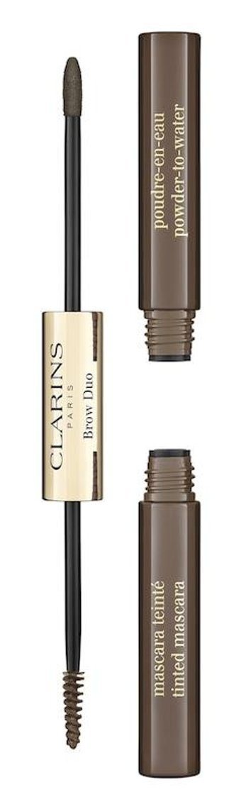 Clarins 04 Çift Taraflı Fırçalı Kaş Kalemi Kahverengi