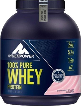 Multipower Çilek Whey Protein Protein Tozu 2000 gr