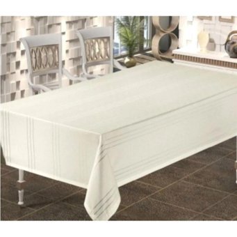 Zesa Home Colber Polyester 160x220 cm Dertsiz Dikdörtgen Masa Örtüsü Krem