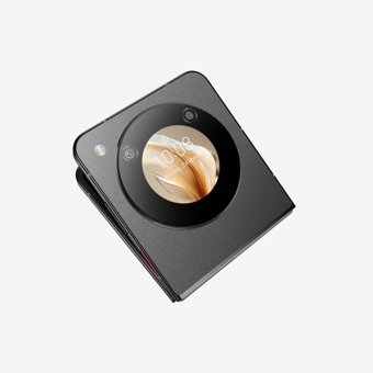ZTE Nubia Flip 256 GB Hafıza 8 GB Ram 6.9 inç 50 MP Katlanabilir Çift Hatlı OLED Ekran Android Akıllı Cep Telefonu Siyah