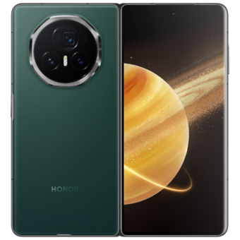 Honor Magic V3 512 GB Hafıza 12 GB Ram 6.43 inç 50 MP Katlanabilir Çift Hatlı OLED Ekran Android Akıllı Cep Telefonu Yeşil