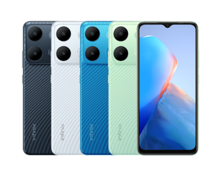 Infinix Smart 7 64 GB Hafıza 4 GB Ram 6.6 inç 13 MP Çift Hatlı IPS LCD Ekran Android Akıllı Cep Telefonu Siyah