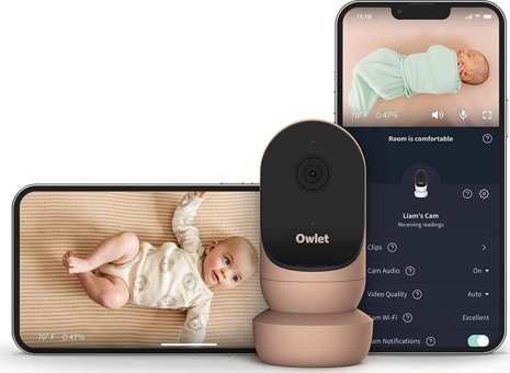 Owlet Cam 2 Gece Görüşlü Dijital Kablosuz HD Bebek Kamerası Gül Jurusu