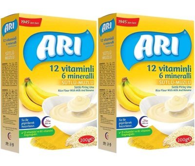 Arı Mama Tahıllı Muzlu Probiyotikli Kaşık Maması 400 gr