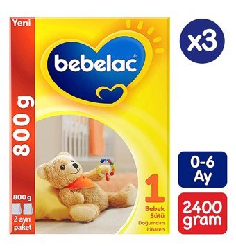 Bebelac Yenidoğan Tahılsız Organik Probiyotikli 1 Numara Bebek Sütü 2.4 kg