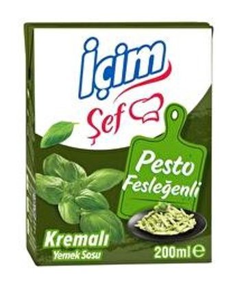 İçim Şef Pesto Fesleğenli Yemeklik Krema 200 ml