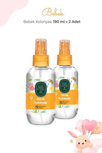 Eyüp Sabri Tuncer Sprey Bebek Kolonyası 2x190 ml