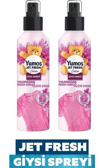 Yumoş Jet Fresh Orkide Sprey Çamaşır Parfümü 2x1 lt