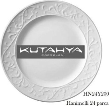 Kütahya Porselen Hanımeli HN24Y200 24 Parça 6 Kişilik Porselen Yuvarlak Yemek Takımı