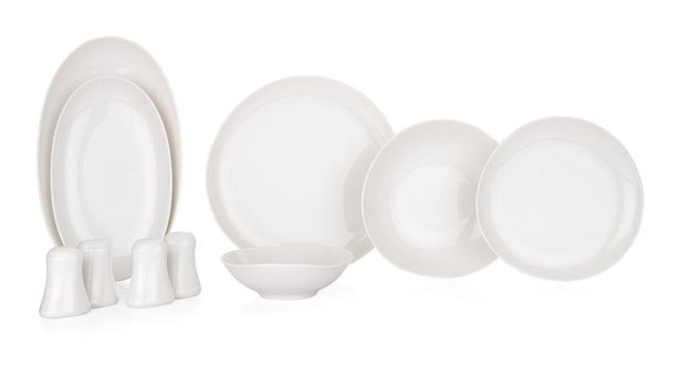 Schafer Ella 56 Parça 12 Kişilik Porselen Oval Yemek Takımı
