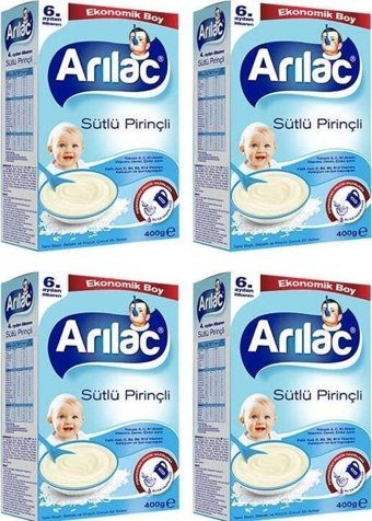 Arılac Tahıllı Glutensiz Sütlü-Pirinçli Kaşık Maması 400 gr