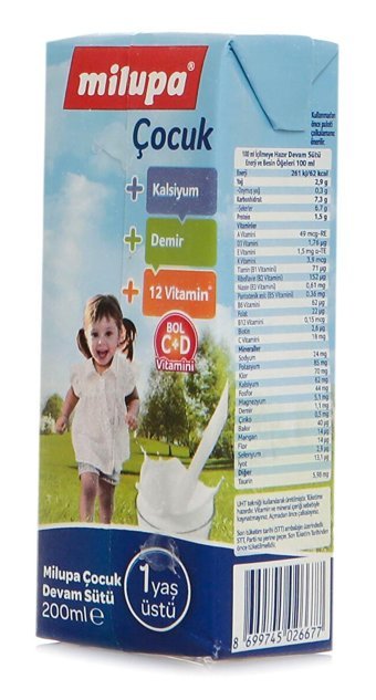Milupa Laktozsuz Glutensiz Organik Probiyotikli Devam Sütü