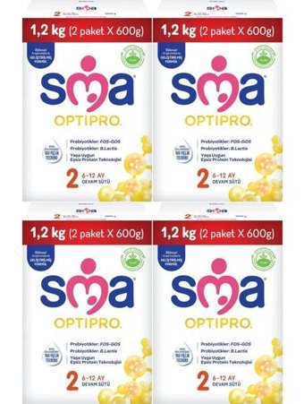 Sma Probiyotikli 2 Numara Devam Sütü 1.2 kg