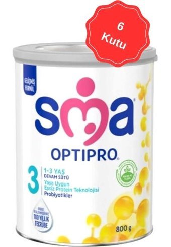 Sma Probiyotikli 3 Numara Devam Sütü 6x800 gr
