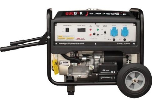 Güçbir GJB7500E 7 kVA İpli - Marşlı Benzinli Jeneratör