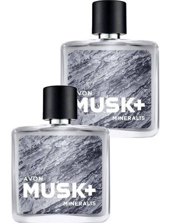 Avon Musk+ Mineralis EDT İncir Yaprağı-Kum Taşı Yosunu Erkek Parfüm 2 x 75 ml