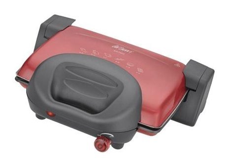 Arzum AR267 4 Dilim Teflon Çıkartılabilir Plaka Çift Taraflı Kırmızı Izgaralı Tost Makinesi